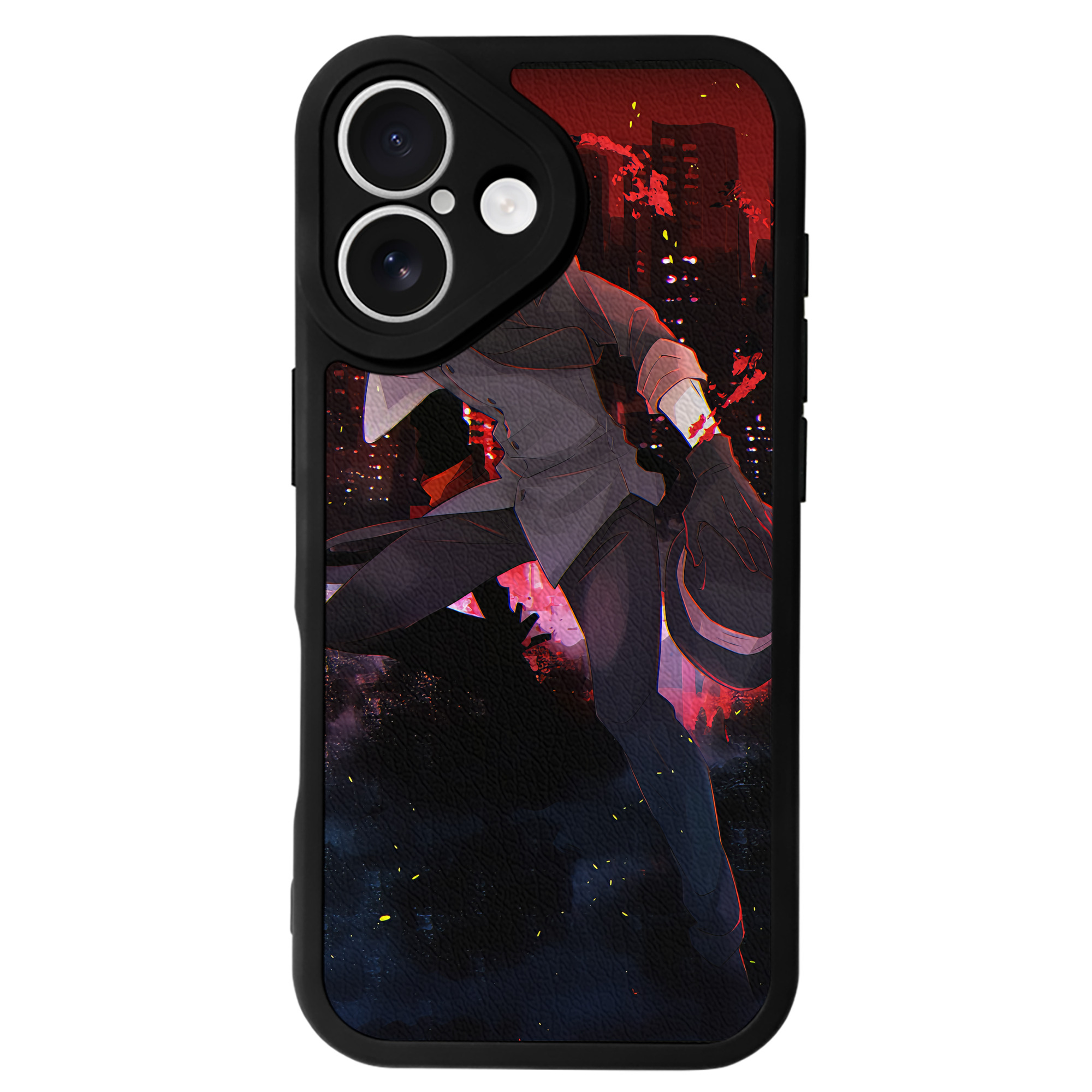 （画像用） 文豪ストレイドッグス Bungo Stray Dogs 【iPhone 16シリーズ対応】シリコンスマホケース（レザー調） 材質：シリコン